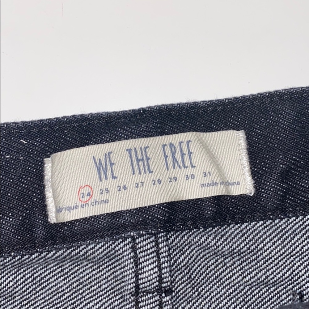 Free People Dark Grey Distressed Skirt - Picture 6 of 8